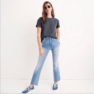 NWT Madewell Cali Demi Boot Crop Jeans
